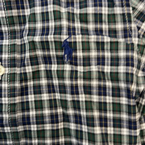 NWT Polo Ralph Lauren Kids Boy's Plaid Cotton Poplin Shirt with Stretch. Sz 2/2T - Picture 2 of 3